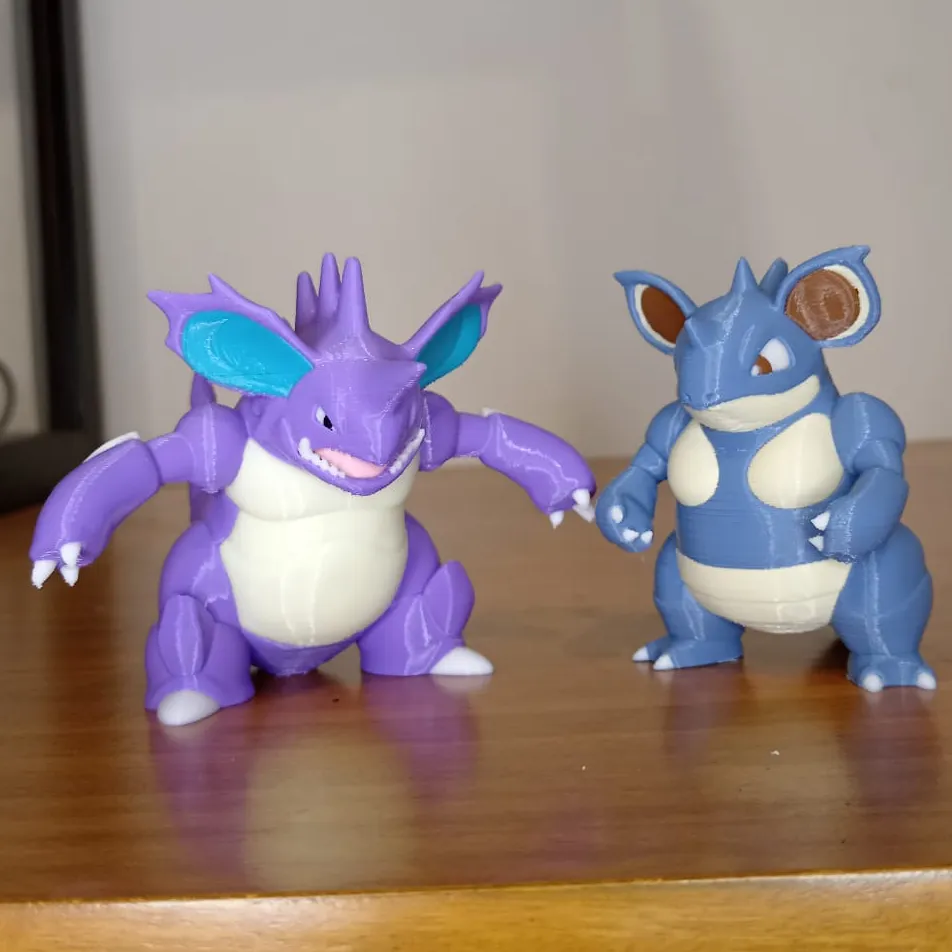 Nidoking y Nidoqueen